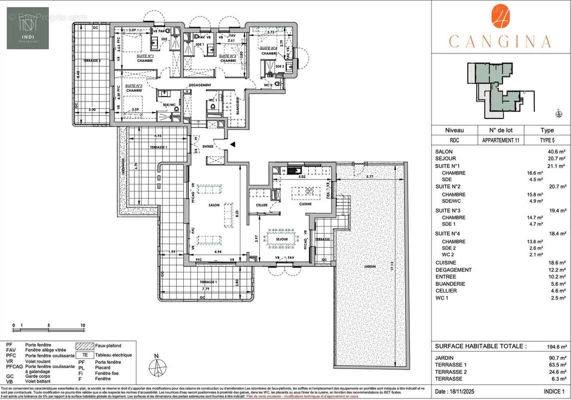 Appartement à AIX-EN-PROVENCE