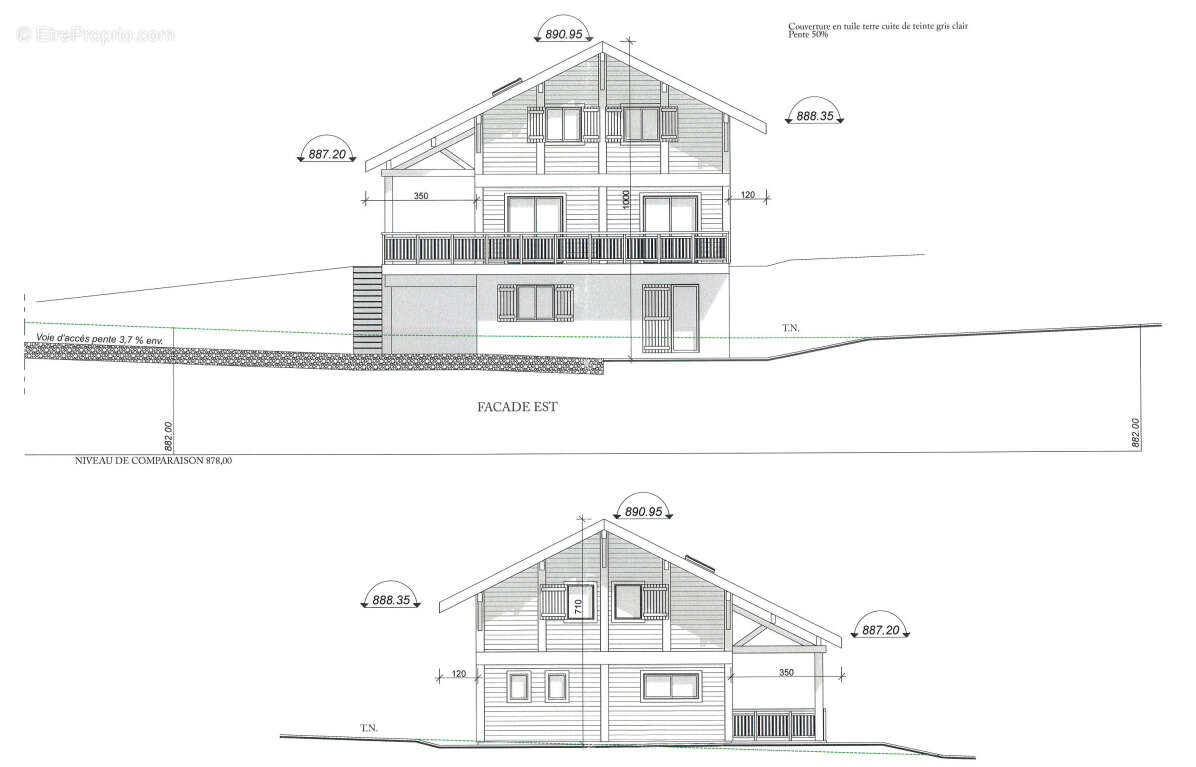 Terrain viabilisé Bonnevaux 1518 m2 avec permis de construire accepté (74360) - photo 3