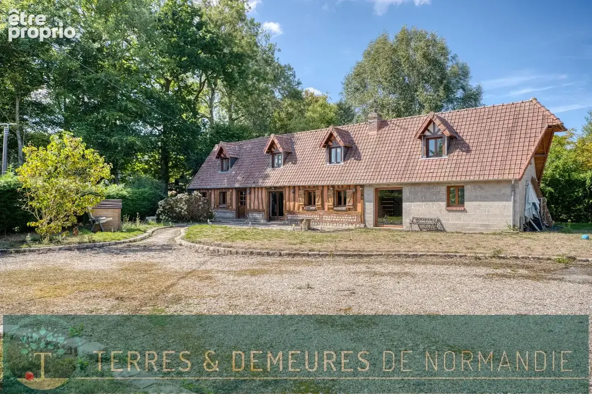 A vendre Offranville 76550  Longère de 116 m² avec Double Garage sur 3 487 m² de Terrain - photo 1