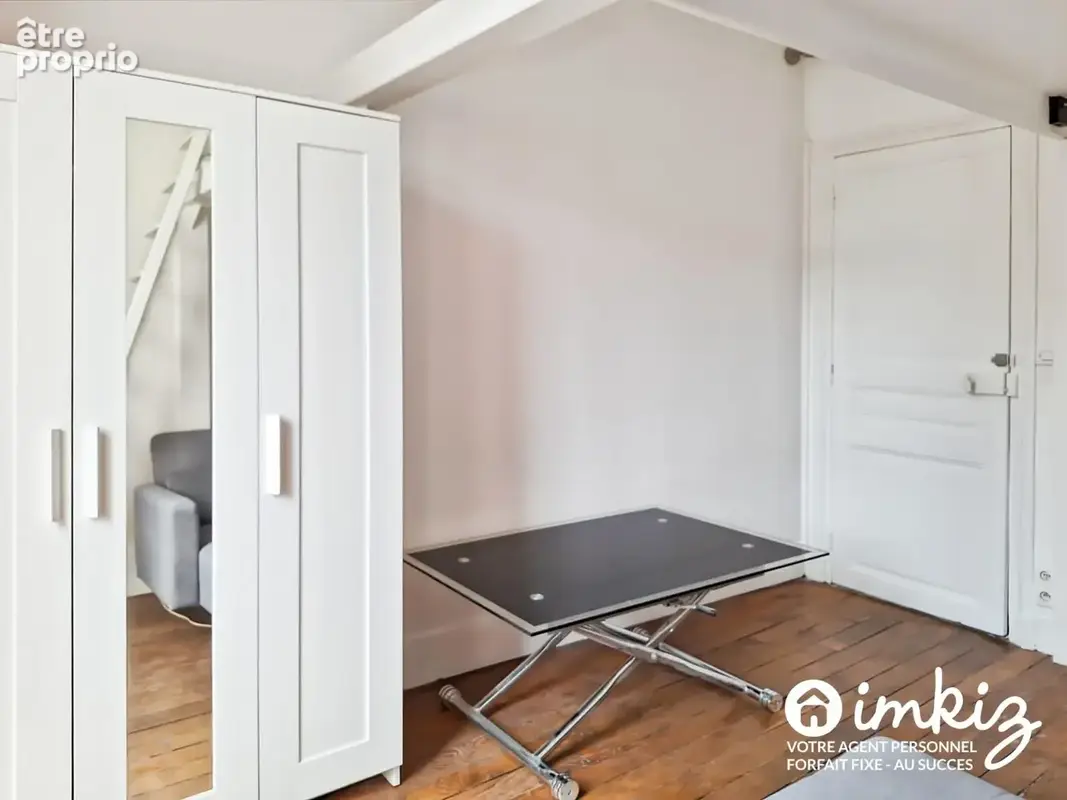 Paris 20ᵉ  Studio avec mezzanine et cour privative - photo 5