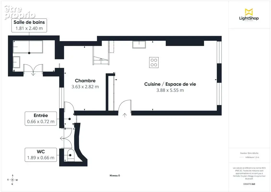 Coup de cœur - Traversant 3 pièces de 51 m² (au sol) - Très calme - Dernier étage, Rue Jouye-Rouve - photo 18