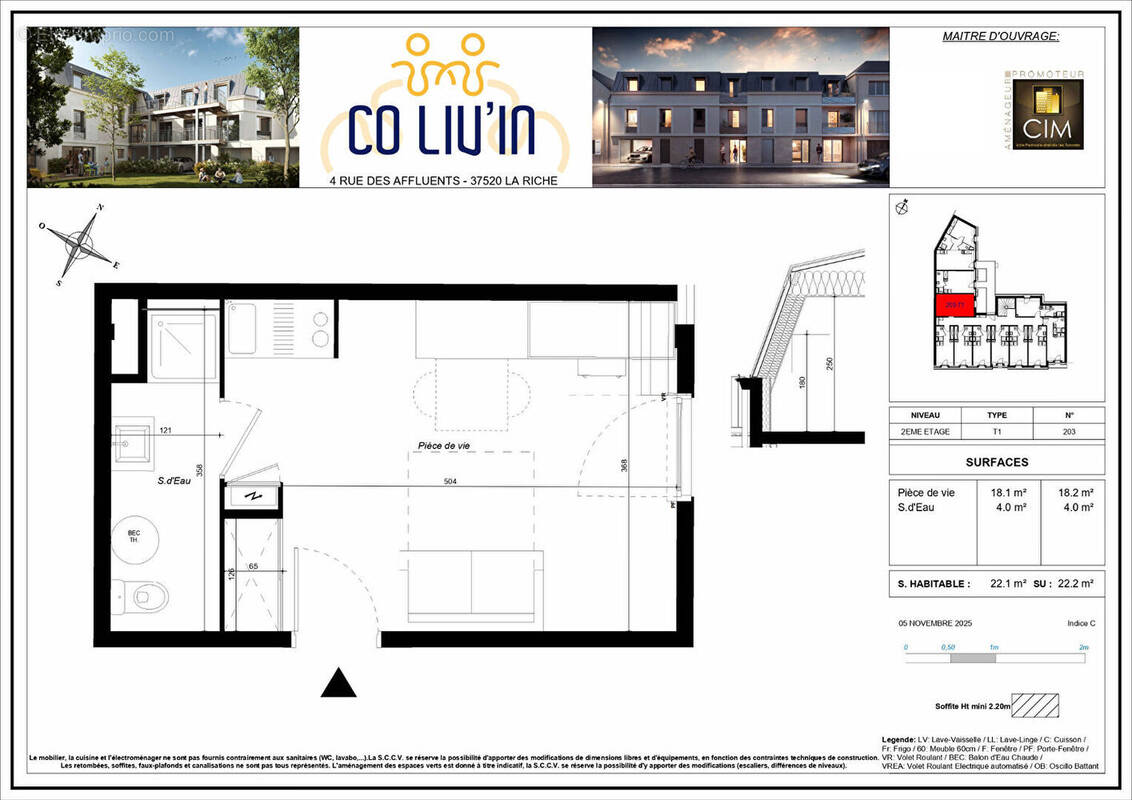 Appartement à LA RICHE