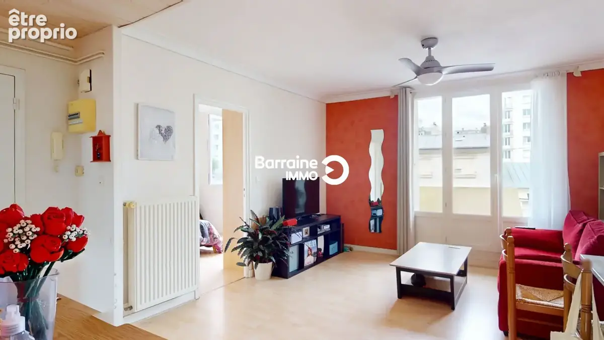 Exclusivite - a vendre - appartement t2 brest rive droite - balcon - photo 1