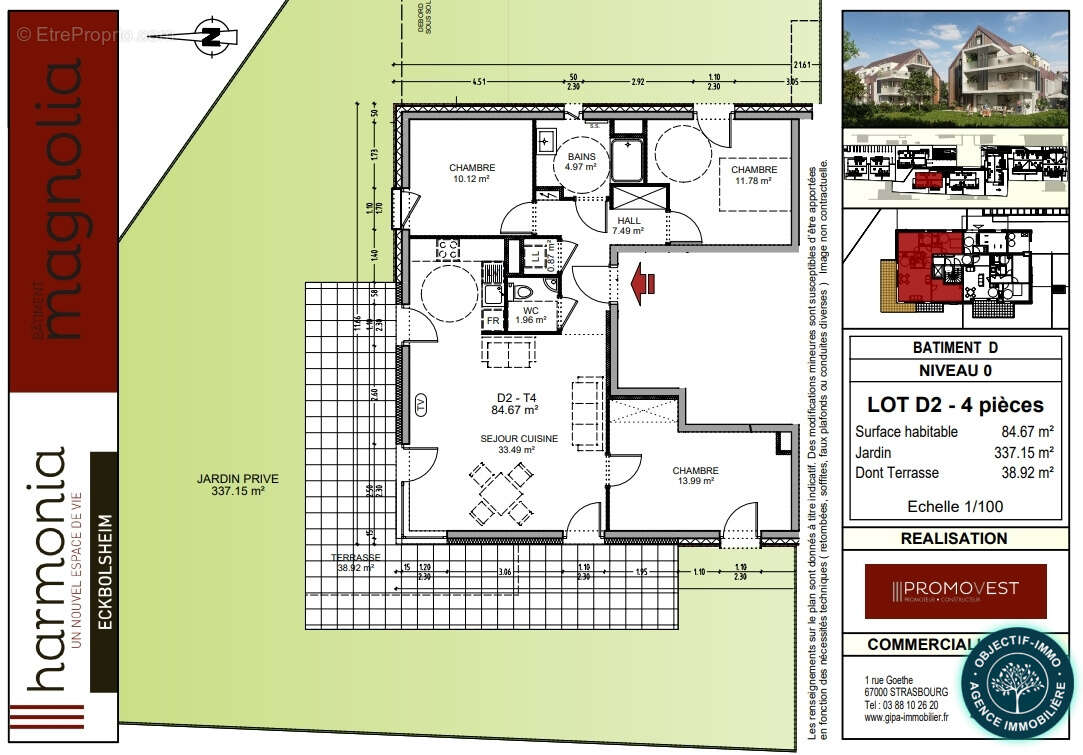 Appartement neuf 4p rez de jardin - Eckbolsheim - photo 22