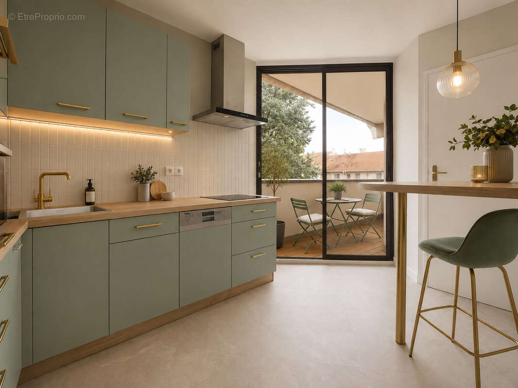 Appartement de 58 m2    2   pieces  1 chambre - photo 4