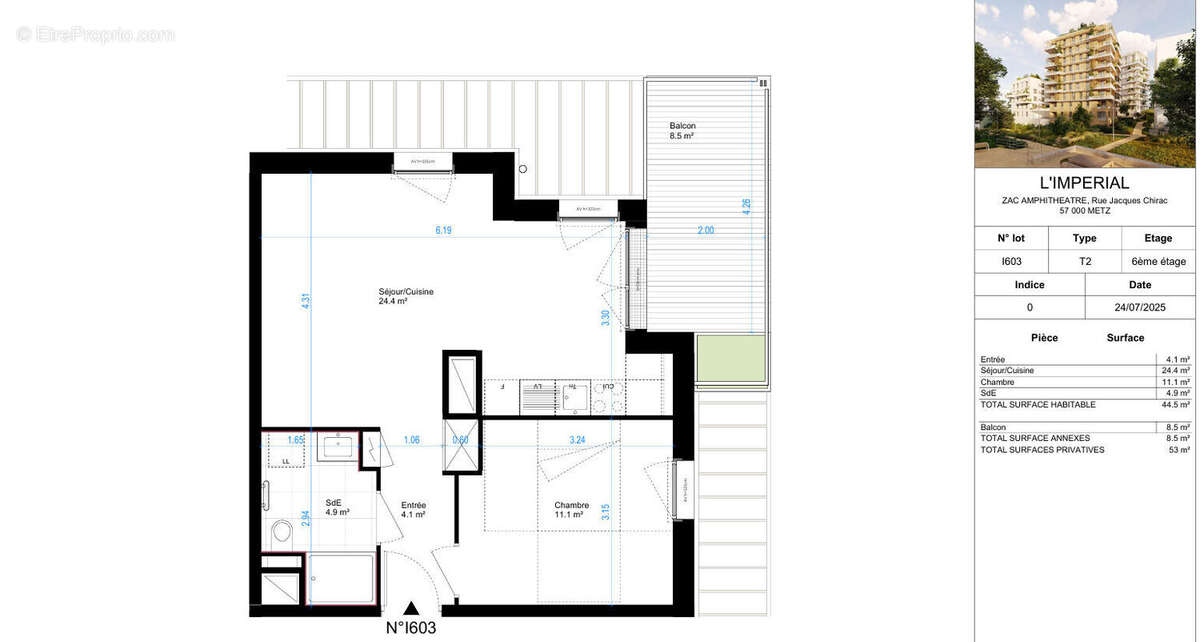 Appartement à METZ