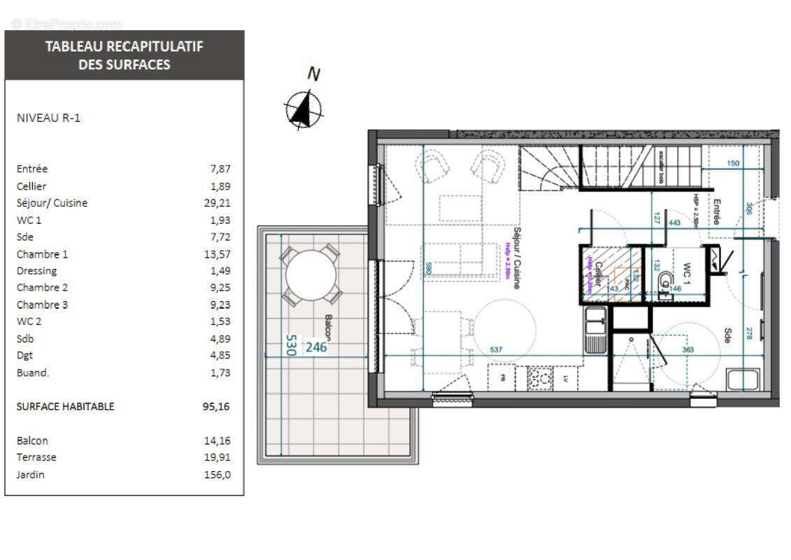 Maison T4 de 95 m² en duplex inversé à Saint-Héand - photo 5