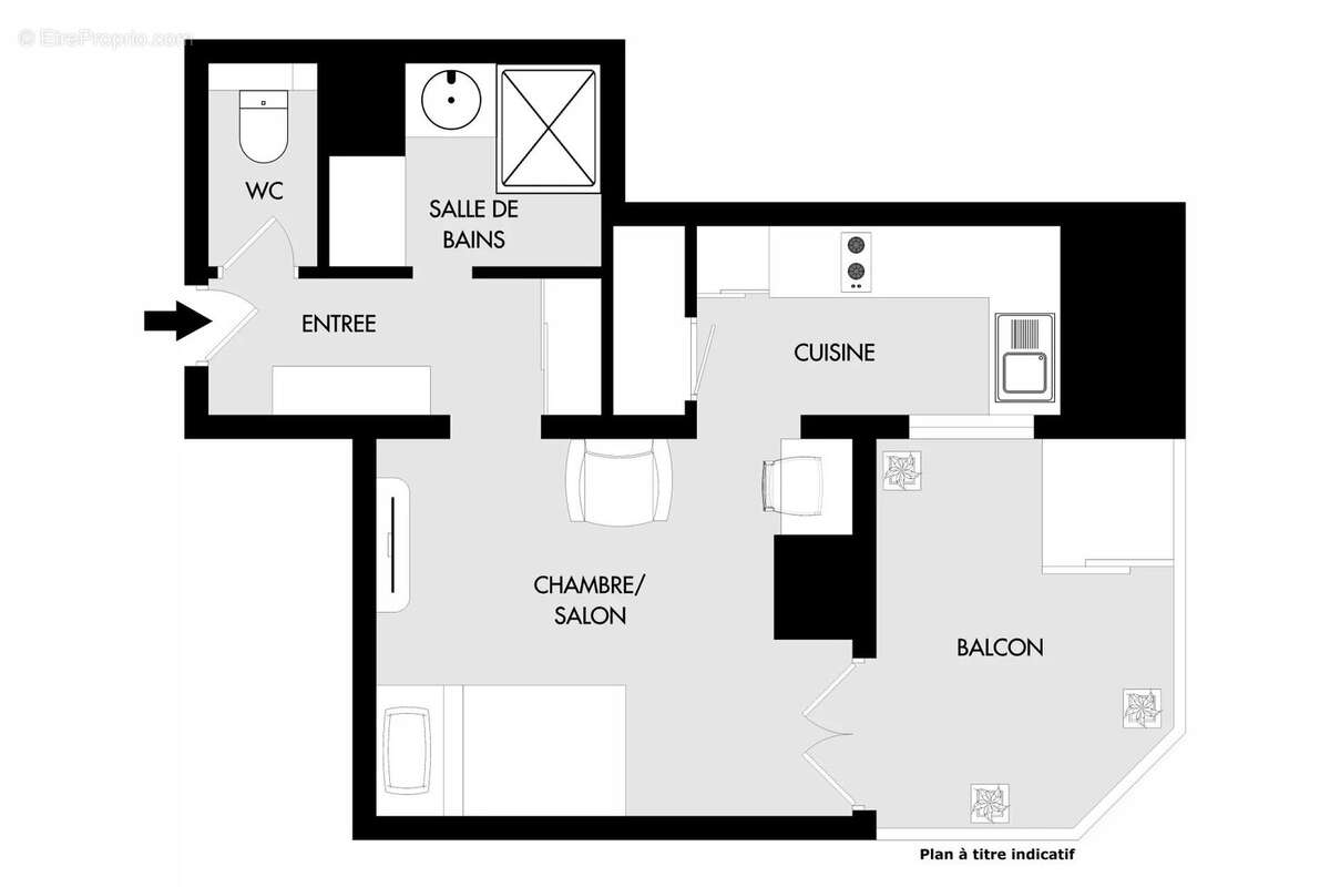 Appartement à PARIS-1E