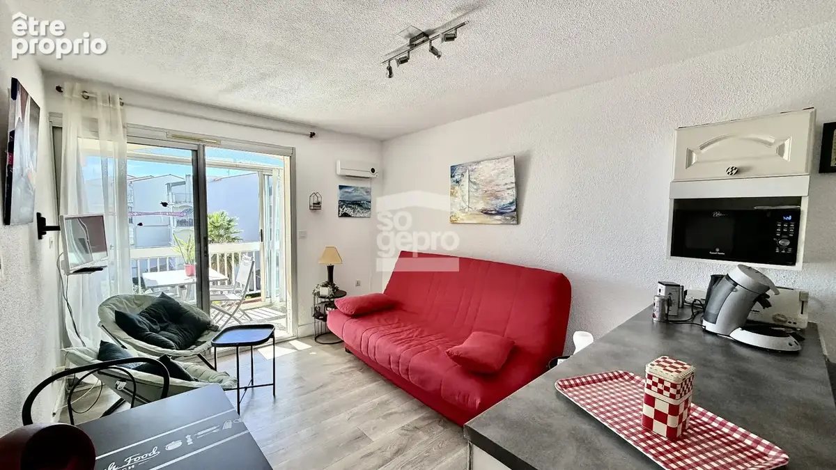 Réf : 2346 - Vente T2 vue Port, secteur Malfato au Cap d'Agde ! - photo 3