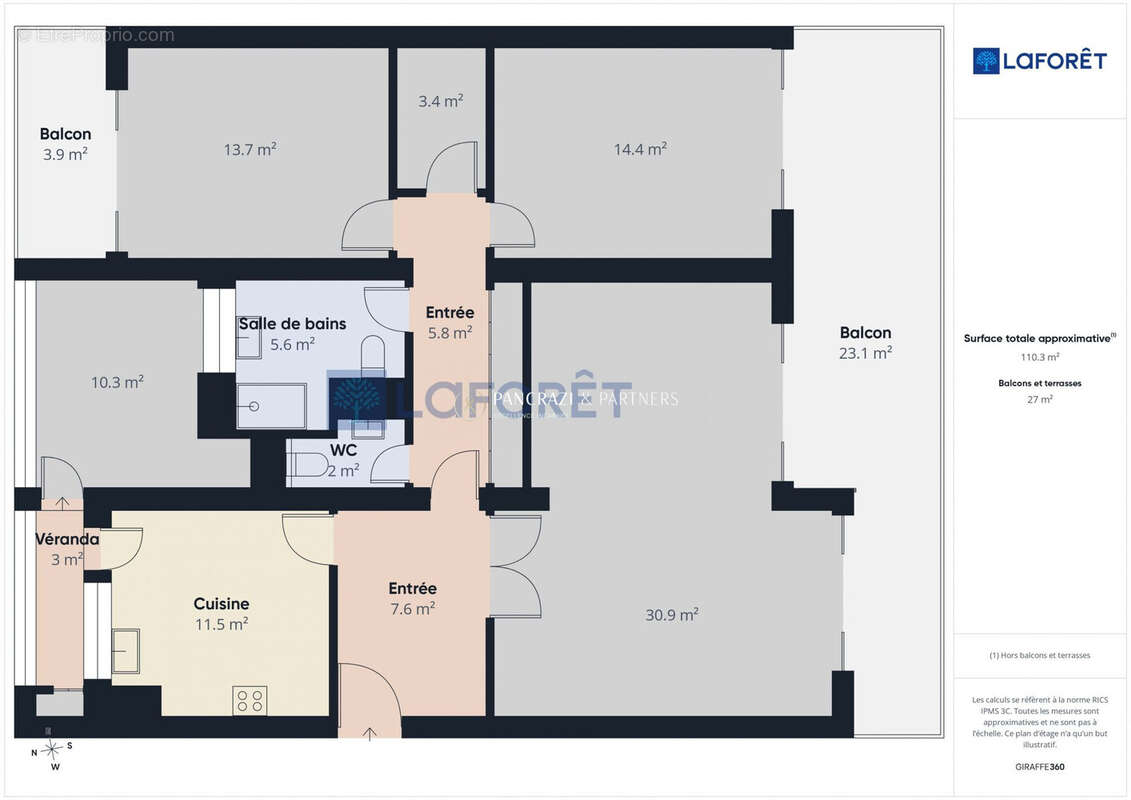 Appartement 110 m² à Ajaccio  - photo 9