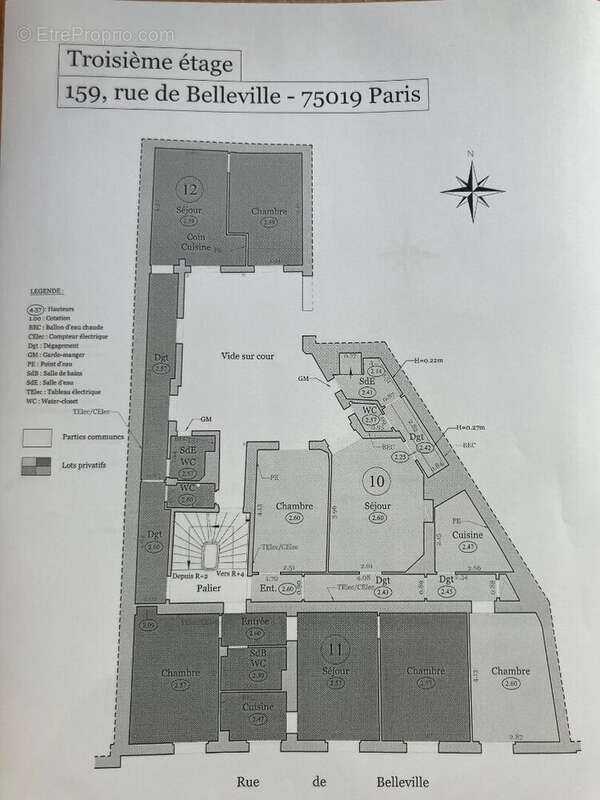 Appartement à PARIS-19E