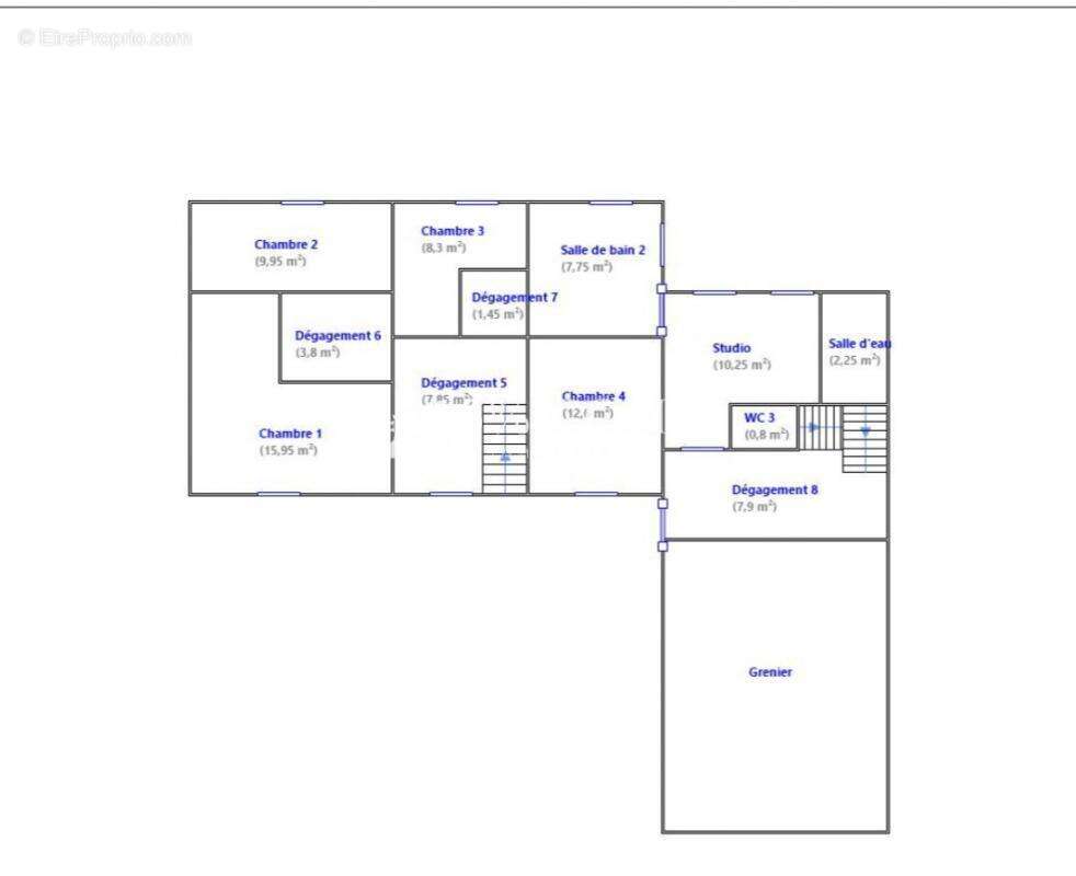 3%COM Grande maison avec cour et jardin - photo 16