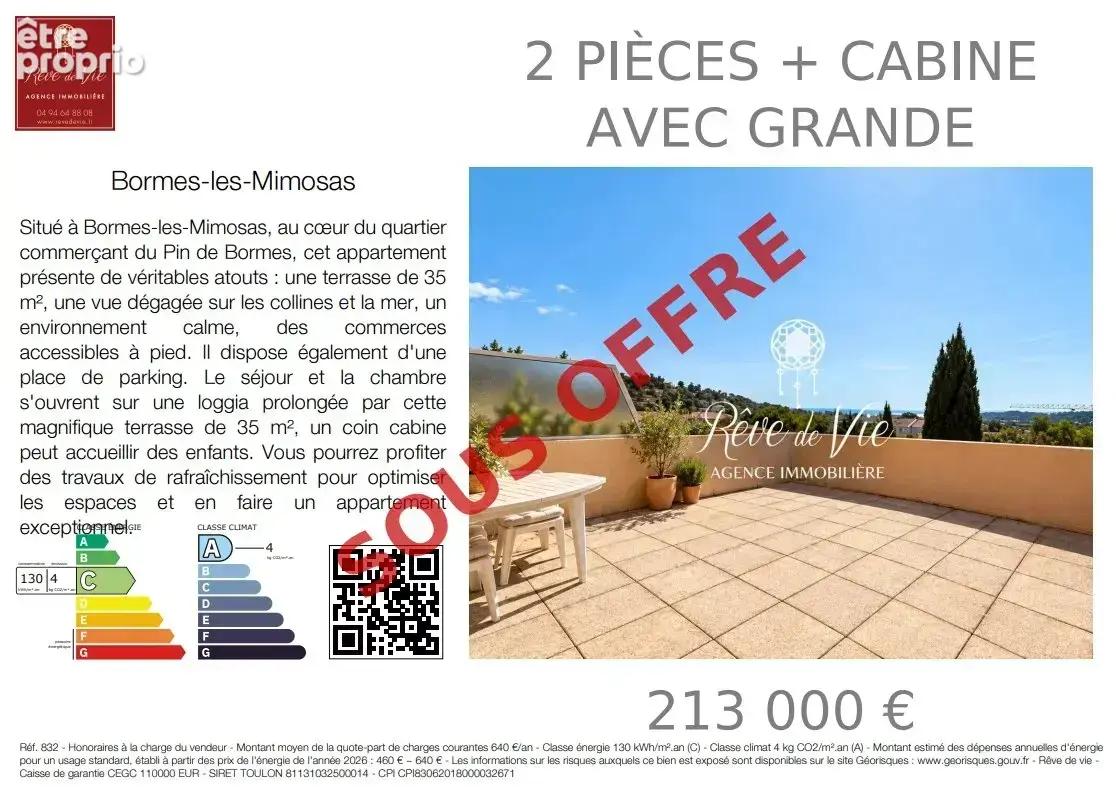 Photo Appartement à Bormes-Les-Mimosas au prix de 213 000€