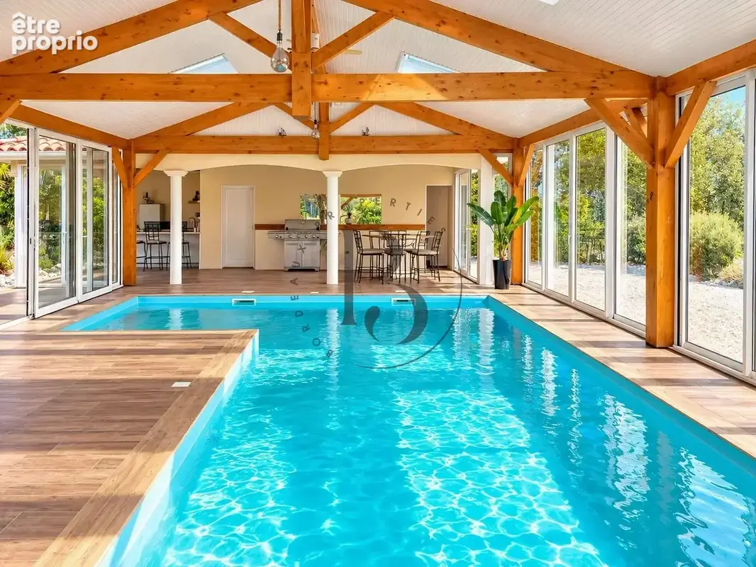 Parentis-en-born - maison 230m2, 250m2 de dependances, piscine, parc arboré et etang - photo 4