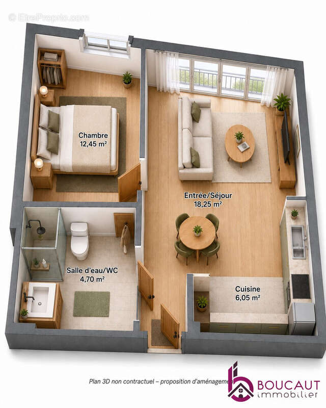 Appartement 41 m² à Le Plessis-Robinson  - photo 9