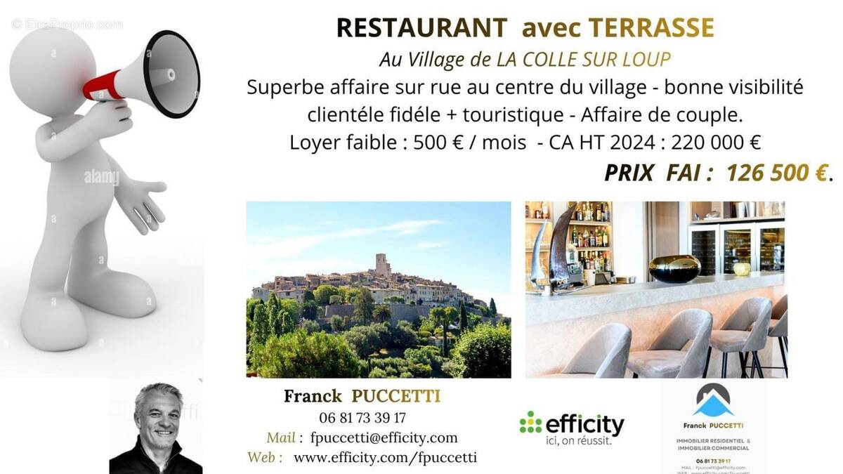 Commerce à LA COLLE-SUR-LOUP