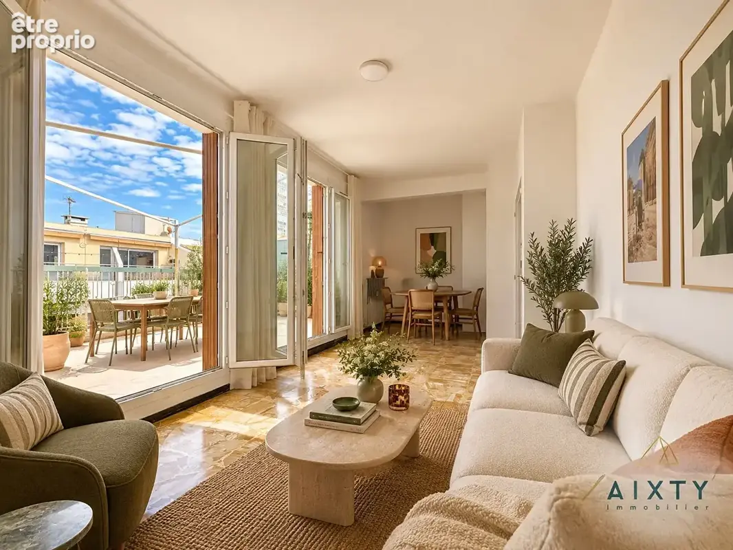 Appartement traversant 2 pièces 47 m2 dernier étage avec terrasse et balcon - photo 5