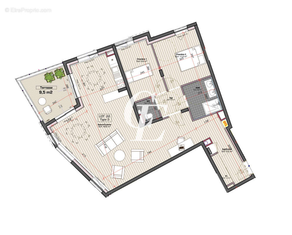 Appartement à SAINT-ETIENNE