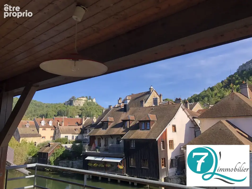 Vue depuis terrasse du duplex - Appartement à ORNANS