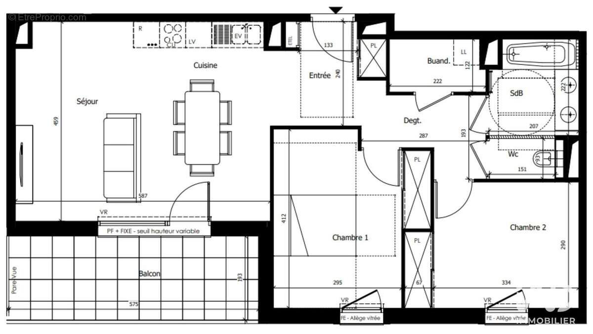 Appartement 68 m² à La Roche-Sur-Foron  - photo 4