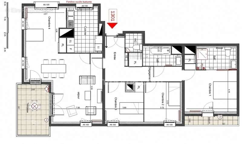Aubervilliers (93) - front populaire - 5 pieces - 3 chambres - 110m2 - beaux volumes - lumineux - etage eleve - vue degagee - te - photo 16
