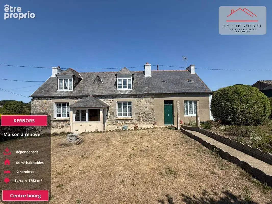 Kerbors ,Une maison en pierre à réinventer, entre campagne et mer - photo 2
