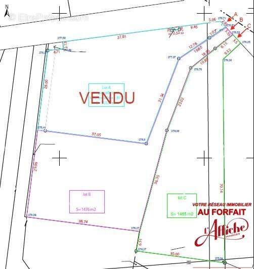 Terrain à LAFITTE-VIGORDANE