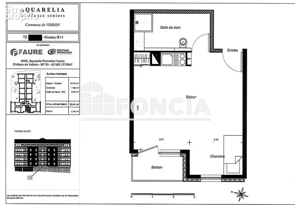 Vente - Appartement en résidence services - 2 pièces - 35,11 m² - photo 2