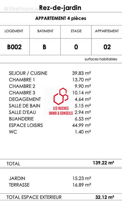 Appartement à NANTERRE