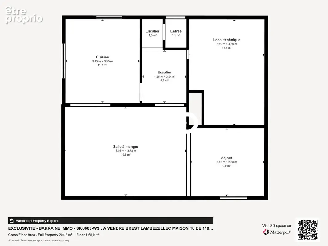 A vendre exclusivite brest lambezellec maison t6 de 110m²  habitables ( 138 utiles) 4 chambres jardin garage - photo 19