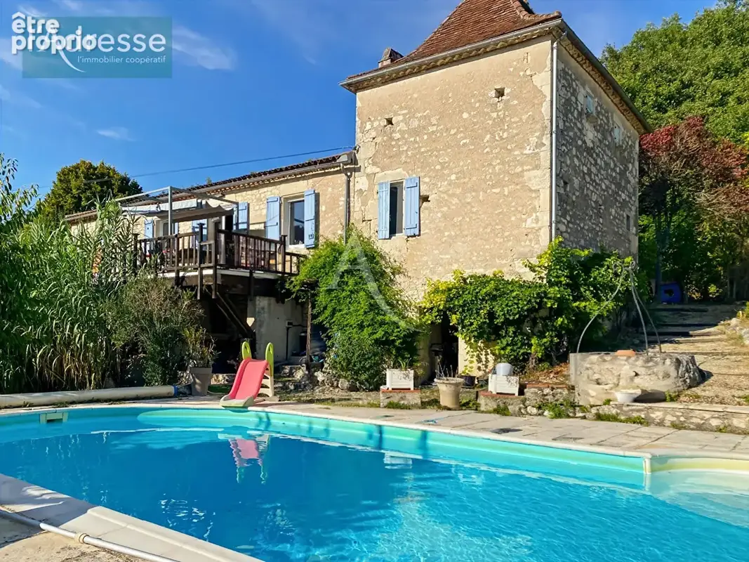 Maison Quercynoise avec pigeonnier et piscine - proche Montcuq - photo 2