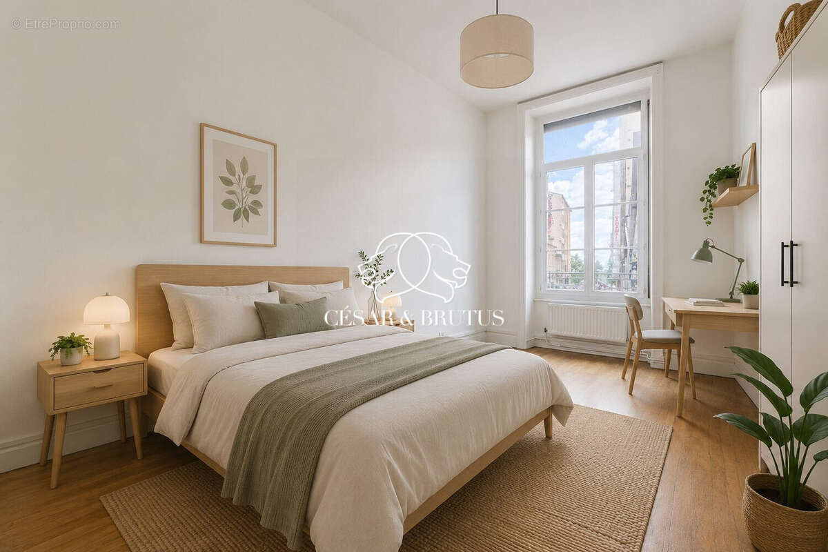 Chambre - meublée avec IA - Appartement à LYON-1E