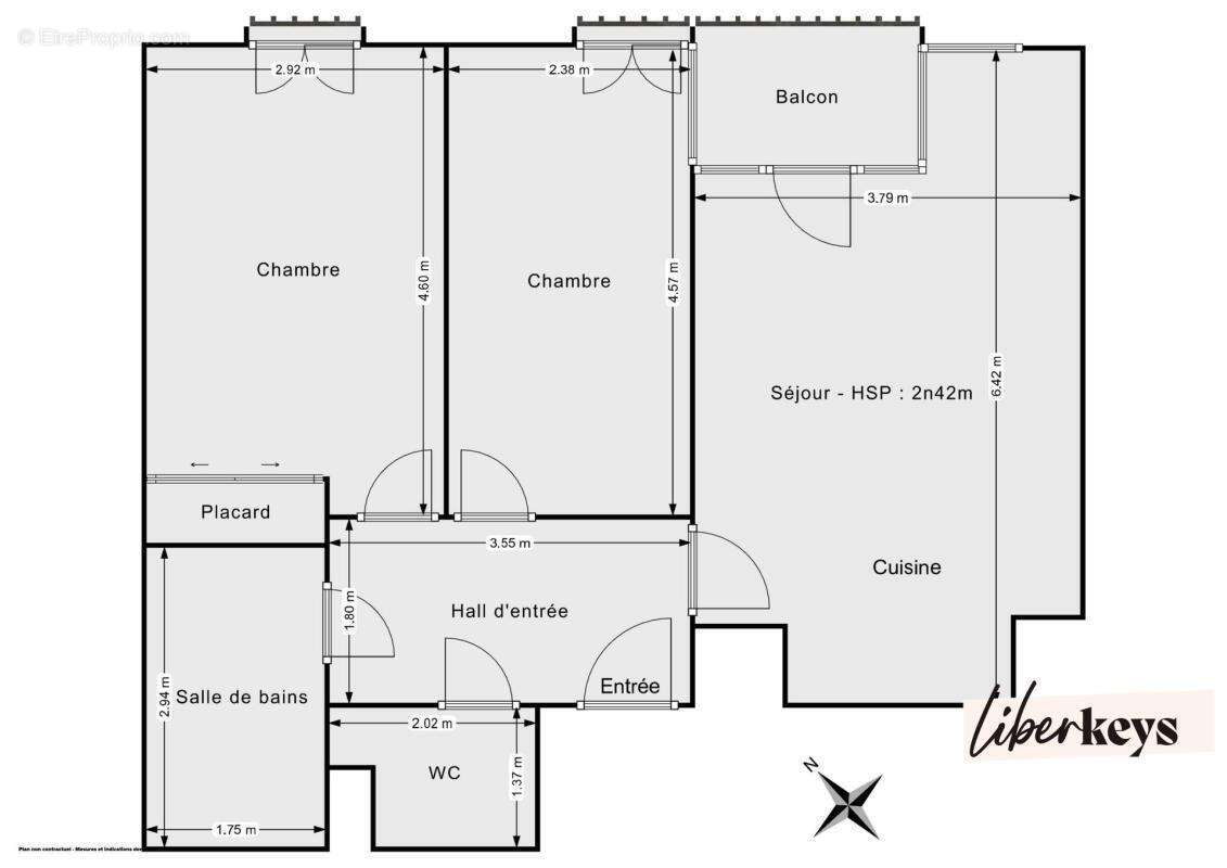 T3 avec loggia et parking – moulins / parc jb lebas - photo 10