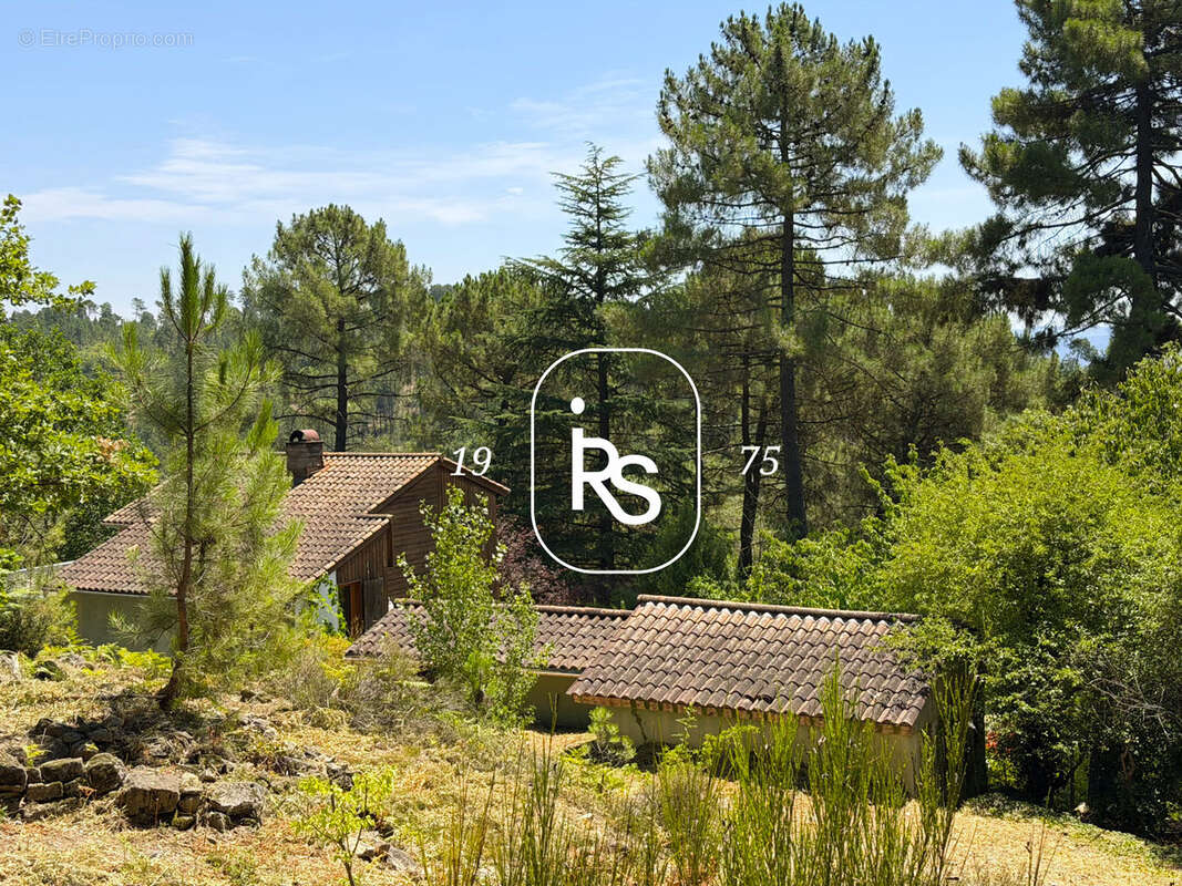 Une lumineuse maison en bois de 143 m2 habitables au milieu d’un terrain arboré de 3407 m2 avec piscine et dép - photo 3