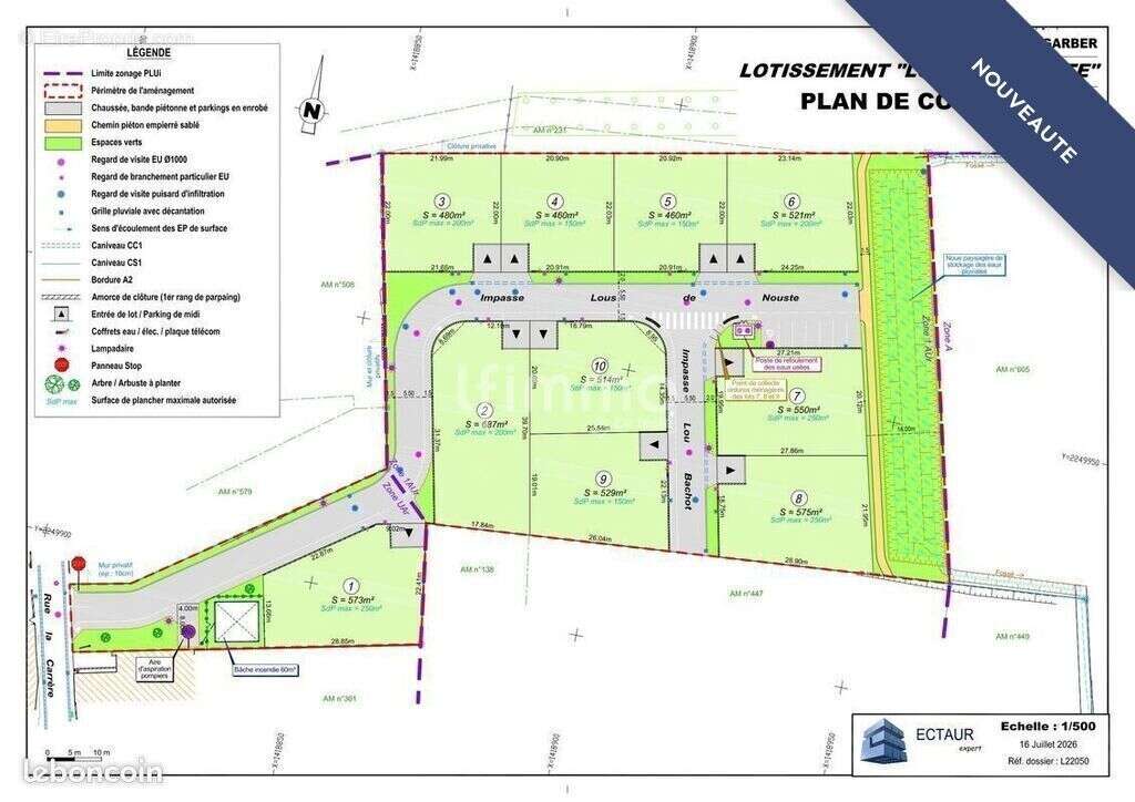 Terrain constructible (Lot 1) de 573 m² - photo 3