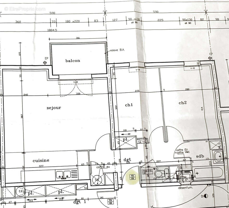 Appartement T3 avec balcon Sud-Ouest - photo 2