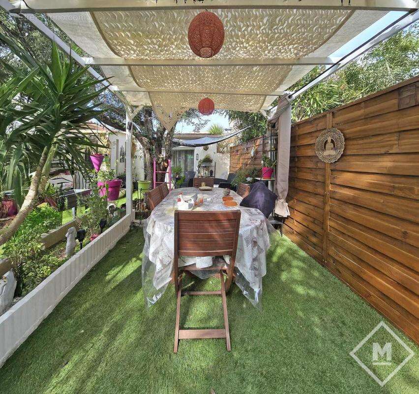 Maison t3/4 lumineuse de plain pied à vendre secteur saint loup marseille 13011 avec jardin - photo 4