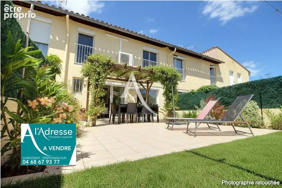 Cabestany - villa a vendre de type t4 avec garage sur terrain 2 faces - photo 3