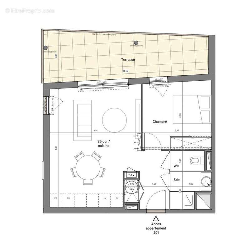 Photo 5 - Appartement à CLARENSAC