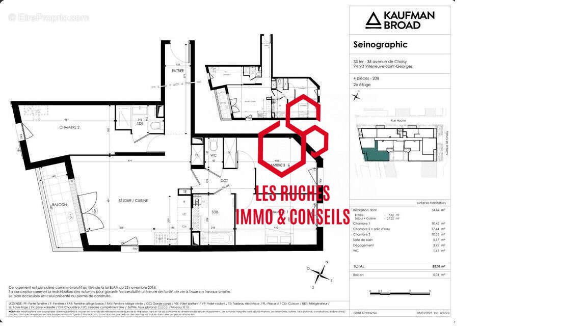 Appartement à VILLENEUVE-SAINT-GEORGES