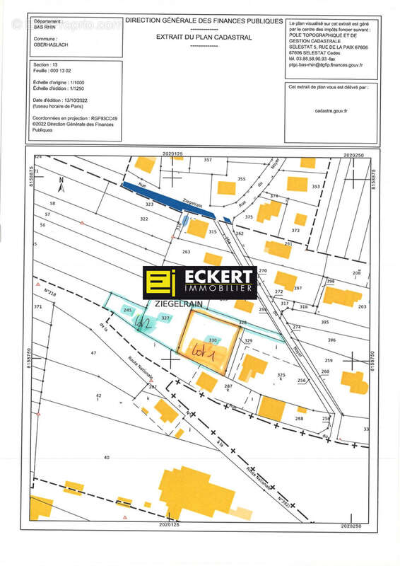 Terrain à OBERHASLACH