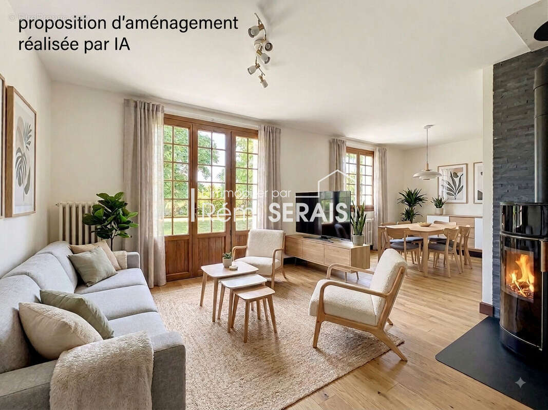 Maison lumineuse avec jardin clos et arboré à Beaumont-sur-Sarthe - photo 2
