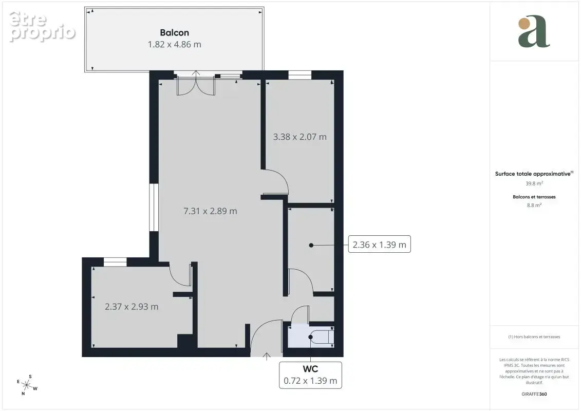 appartement 40m2 en vente dans le Quartier Saint Jacques Grasse (06130) - photo 11
