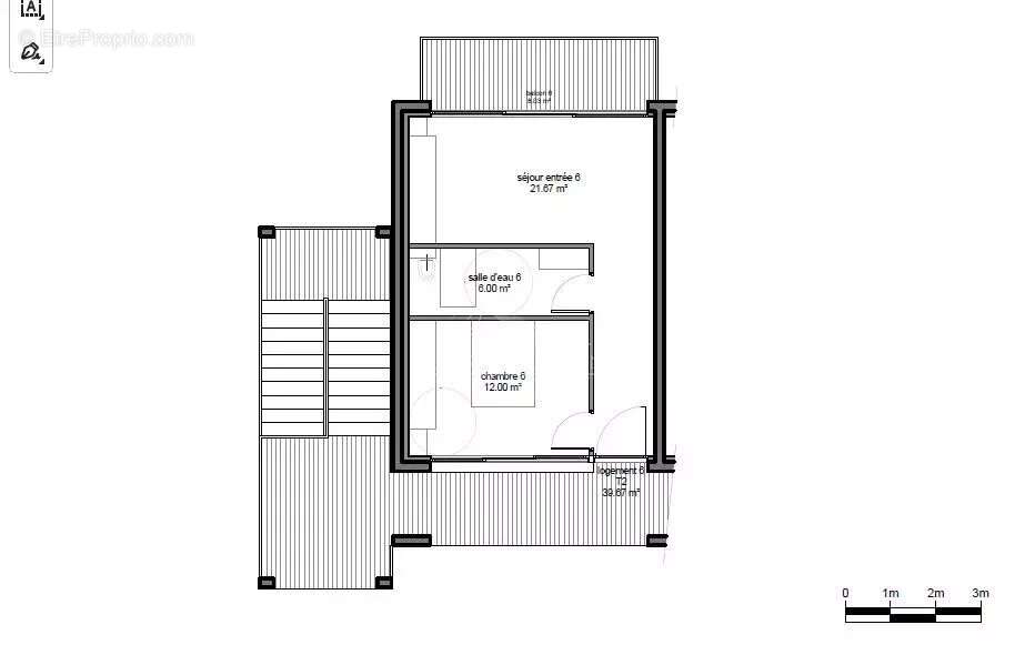 Appartement t2 neuf - solaro - photo 4