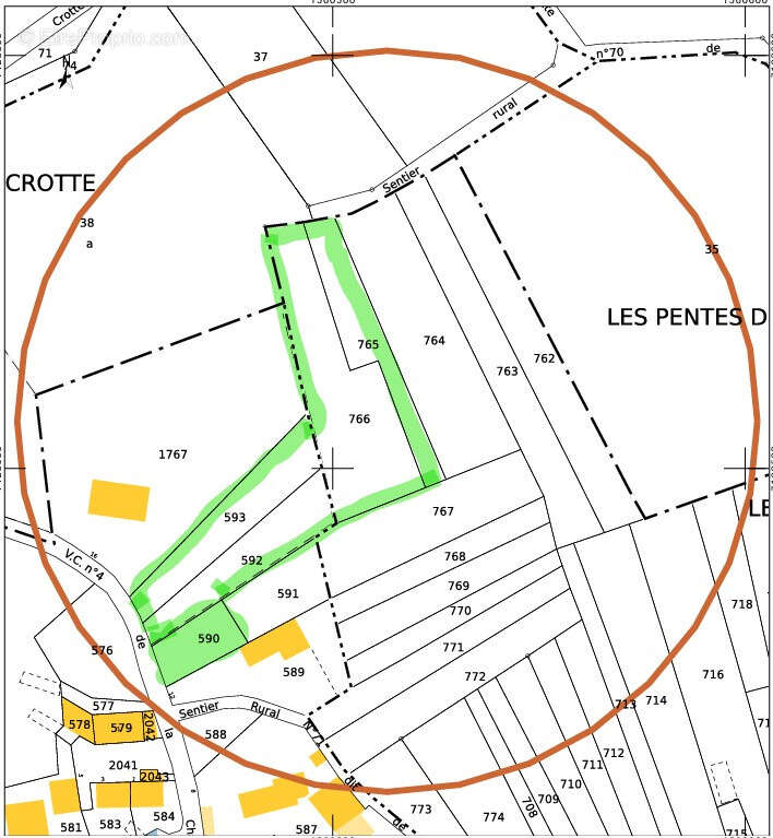 Terrain constructible de 1305 m2 + Bois - photo 2