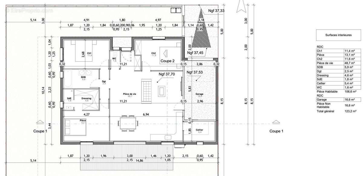Villa neuve de 106 M2 3 chambres terrain de 400 M2 - photo 3