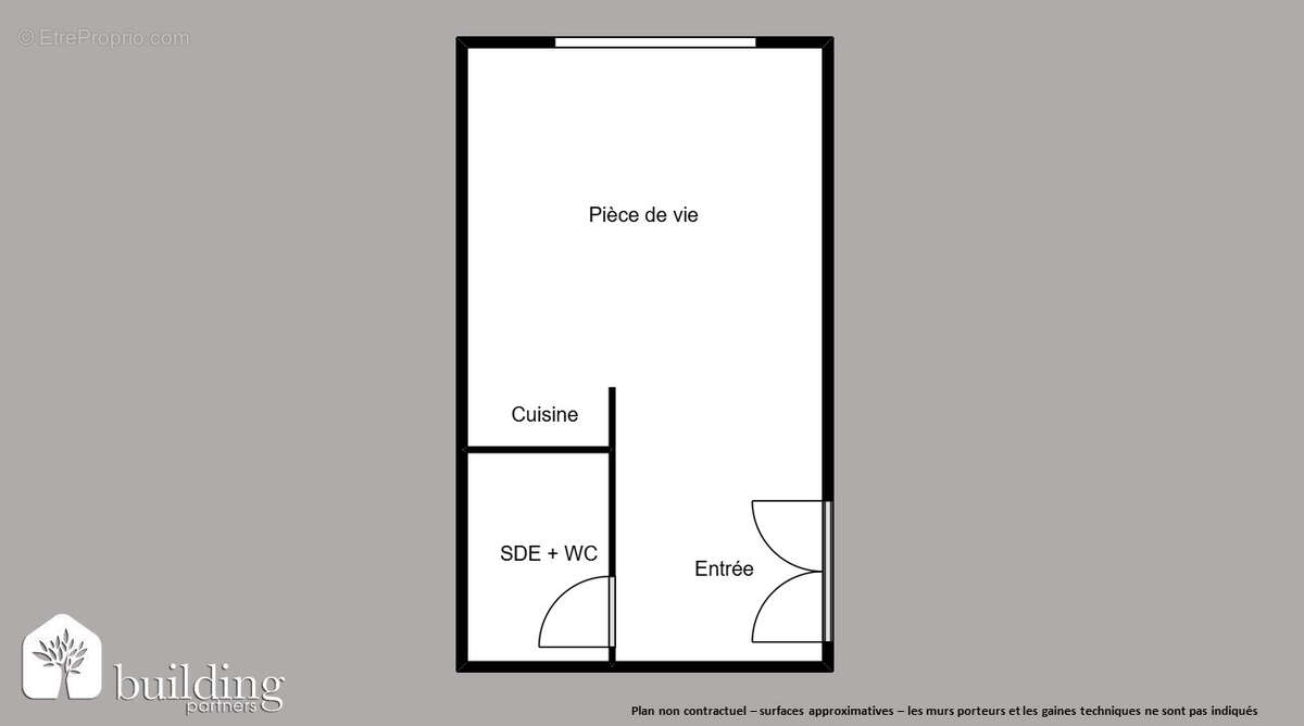 Porte de Saint Cloud Paris 16ème - Chambre de service 11,70 m² - photo 2