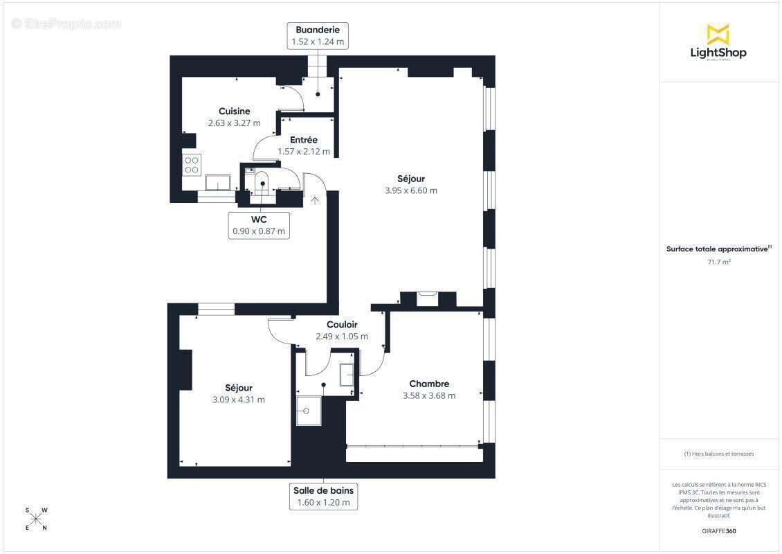 Appartement à PARIS-18E