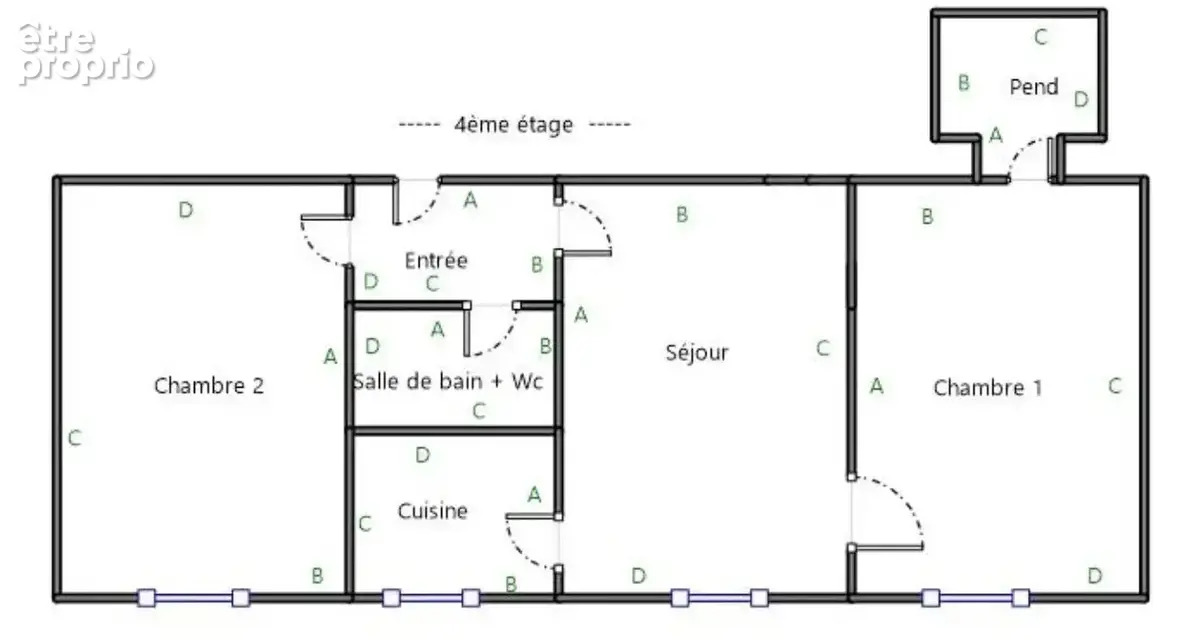 Rue Bobillot - Appartement loué 3 pièces 50 m2 - photo 3