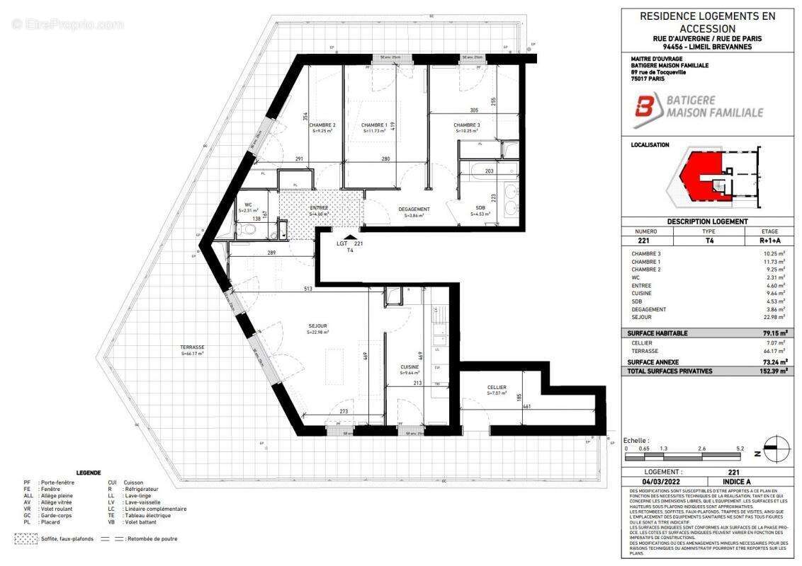 Appartement à LIMEIL-BREVANNES